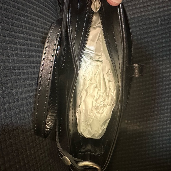 Cute NWT Black Markese Made in Italy Bucket Bag - Picture 5 of 6